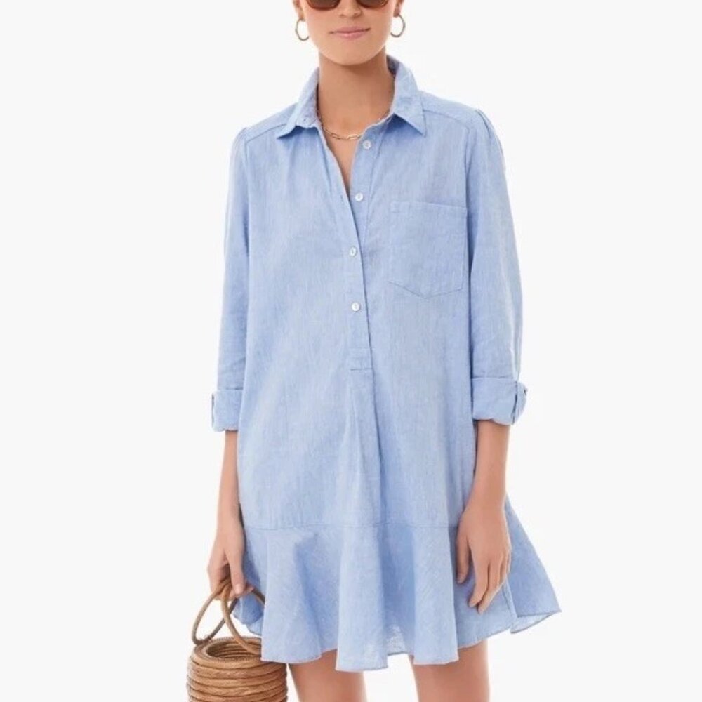 Tuckernuck Chambray Callahan Shirt Dress Women Size M